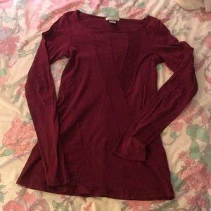 Long sleeve unique PU shirt